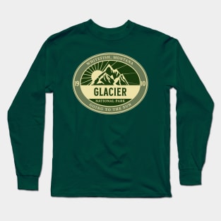 Glacier National Park, Est. 1910.  Whitefish, Montana, Going to the Sun Long Sleeve T-Shirt